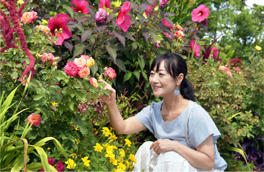奥行きと立体感が計算された植栽デザイン