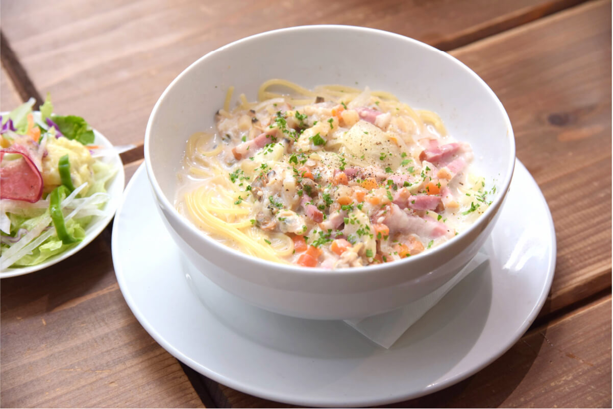 Improveのクラムチャウダーパスタ