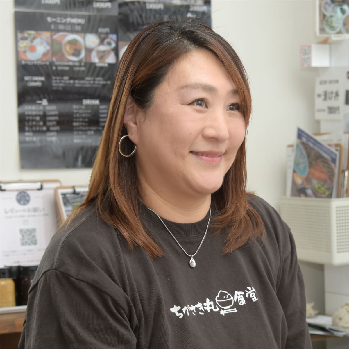 食堂の責任者・堀江さん